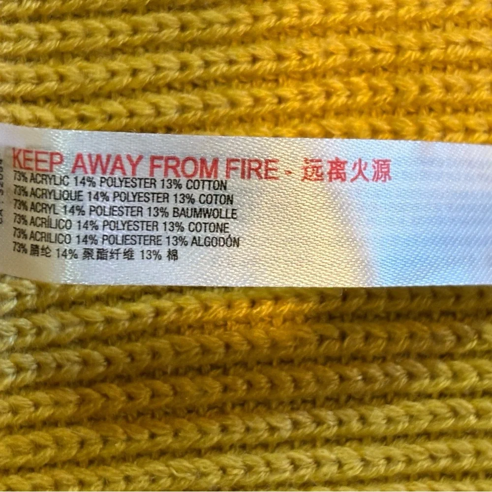 Free People Orchid Convertible Open Back Sweater Tank in Mustard Yellow. Size M - Picture 9 of 10